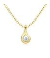 Tear Drop Silver Necklaces SPE-5738
